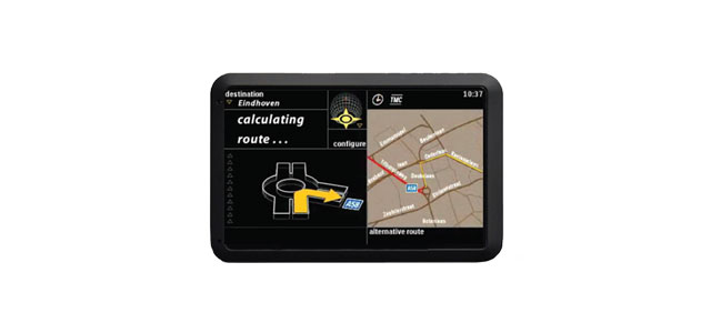 interface design on a gps navigation device